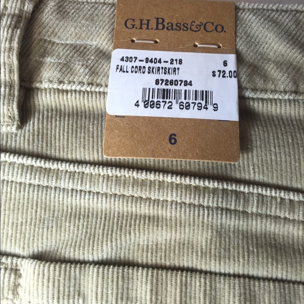 Tan Corduroy BASS Skirt - NWT - Picture 3 of 4